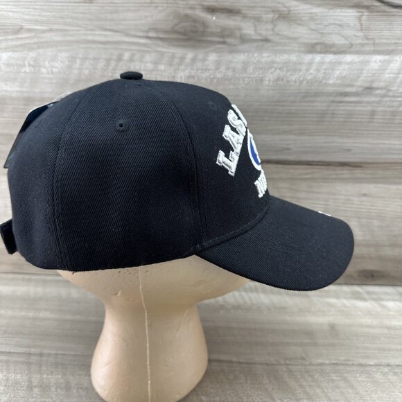 Chelona Mens Strapback Snapback Hat Black Embroidered Las Vegas Logo Baseball - Picture 6 of 9